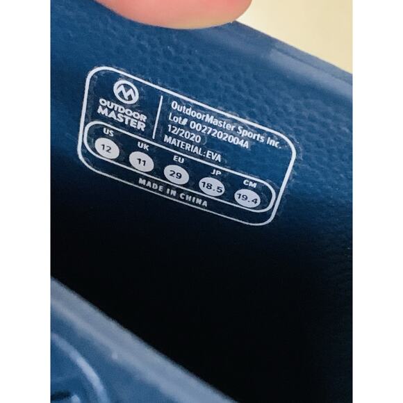 Outdoor Master Kids Blue Rain Boots Pull On Light Weight Size 12 Rainboot - Picture 7 of 7